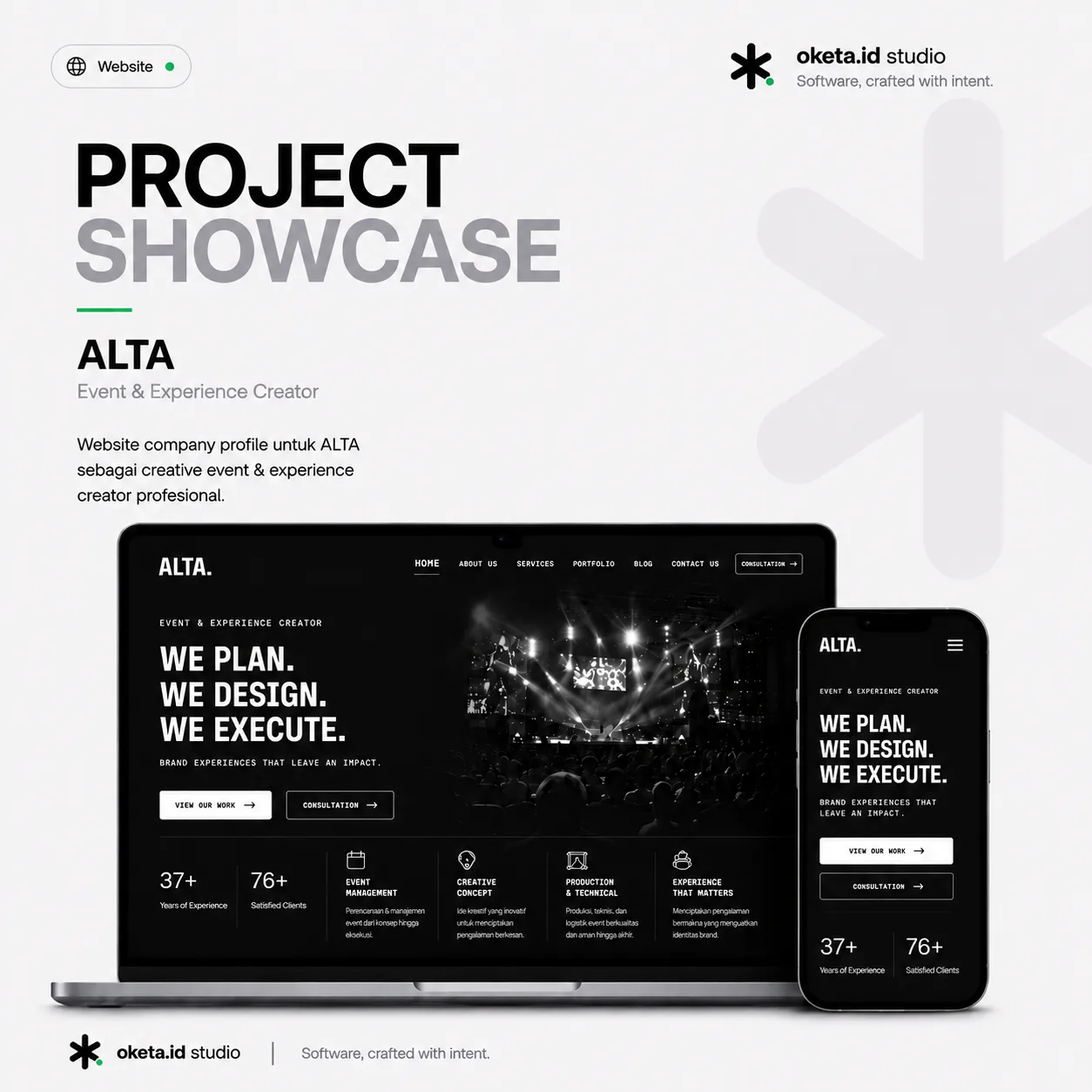 Jasa Pembuatan Website ALTA Event Organizer Lombok