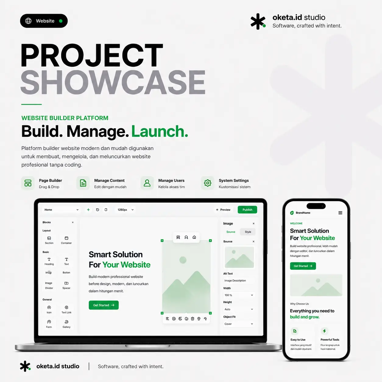 Jasa Pembuatan Website Platform Website Builder Lombok